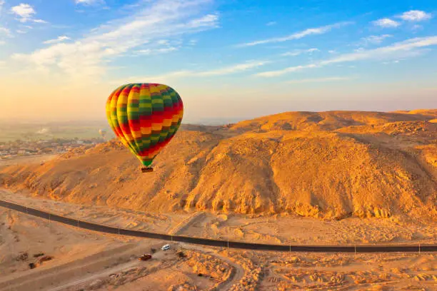 Luxor West Bank balloon flight