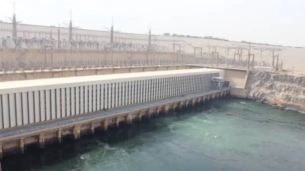 Aswan High Dam Lake Nasser view