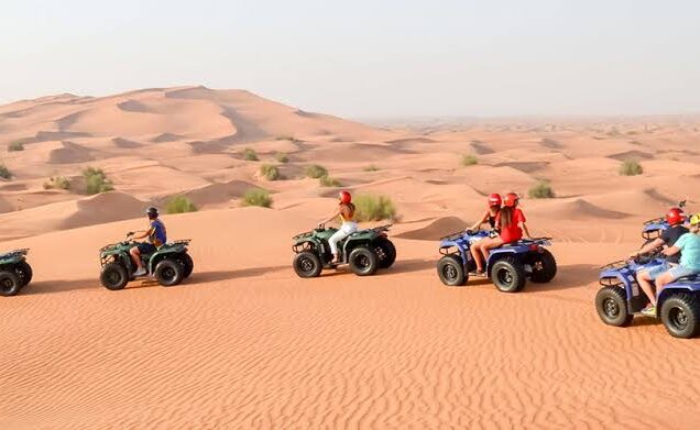 Desert landscape during a Makadi quad bike safari