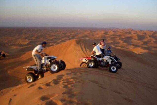 Off-road quad bike adventure in the Egyptian desert
