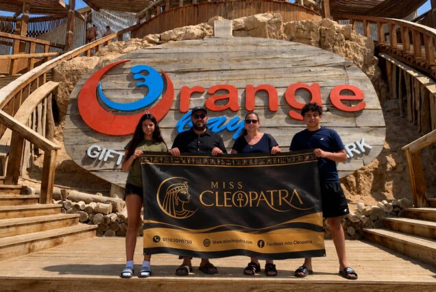 Orange Bay Island Hurghada with white sand and turquoise water