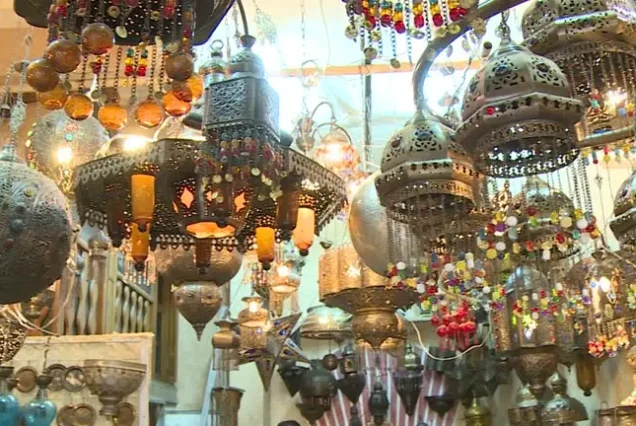 Khan El Khalili Bazaar in Cairo Egypt